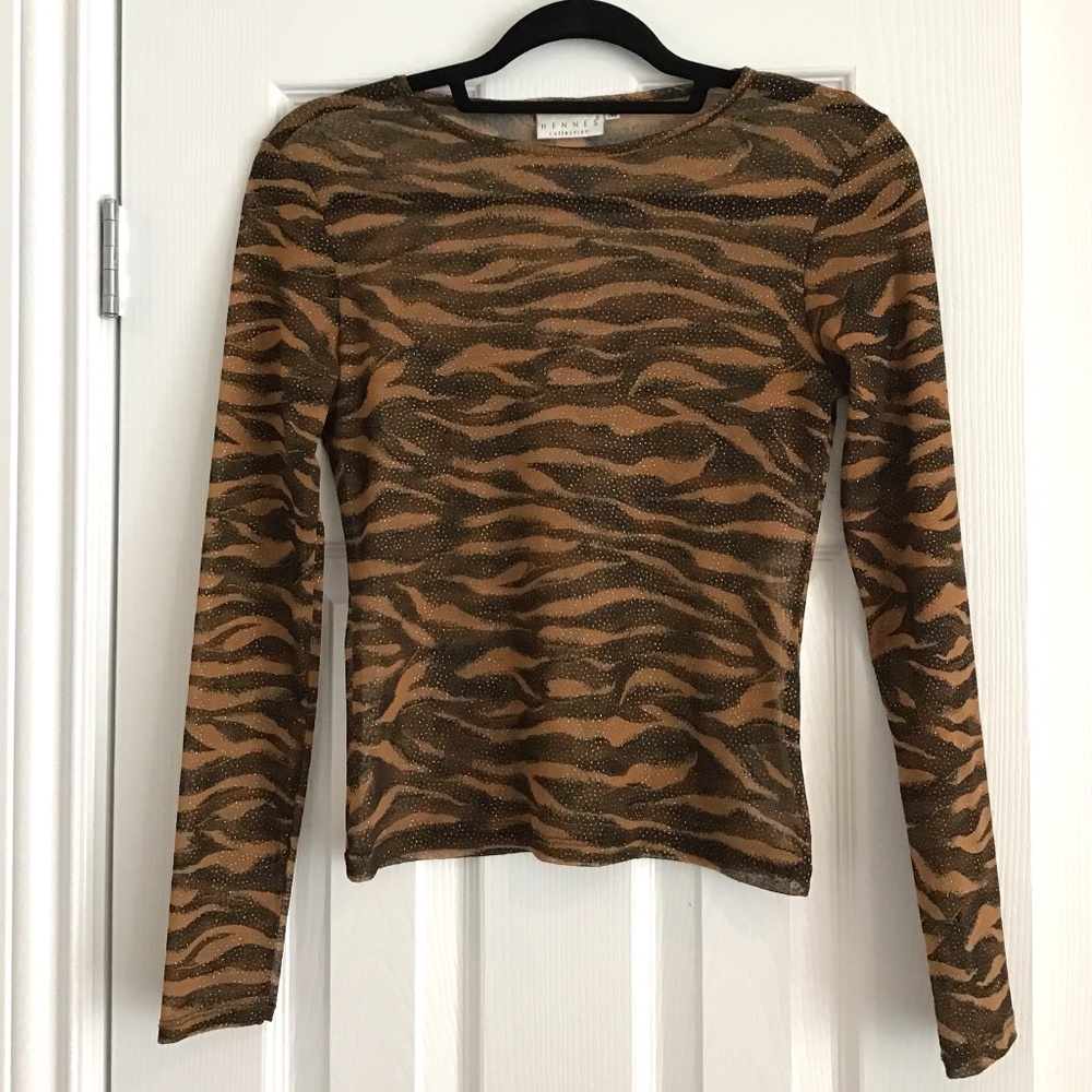 H&M (Hennes) sheer long sleeve top size S